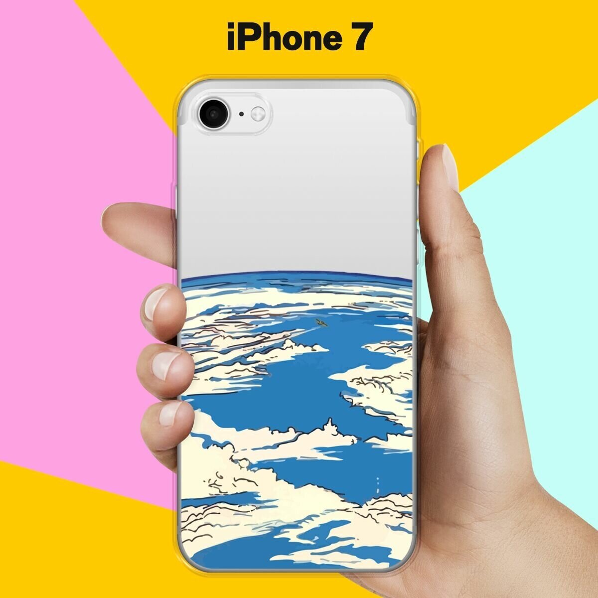 Силиконовый чехол на Apple iPhone 7 Планета / для Эпл Айфон 7