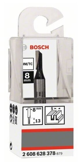 Фреза пазовая Bosch Std S8/D5/L12,7