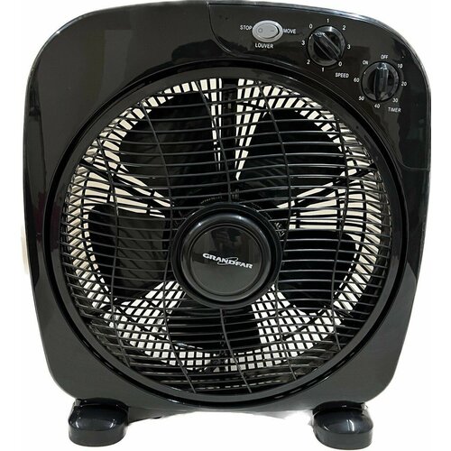 Настольный Вентилятор GRANDFAR CTF-12W 1 100Вт 5 пласт лопастей дефлекторная пласт решетка черный 261800₽