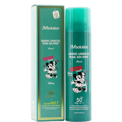 JMsolution Спрей солнцезащитный с жемчугом, Disney collection / Disney Mickey & Minnie Sun Spray SPF50+, 180 мл