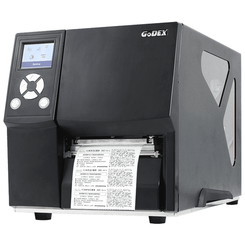 Принтер этикеток Godex ZX420i, промышленный, 203 DPI, 6 IPS, цветной сенсорный ЖК дисплей, и/ф RS232/USB/TCPIP/USB HOST, (дюймовая втулка риббона)