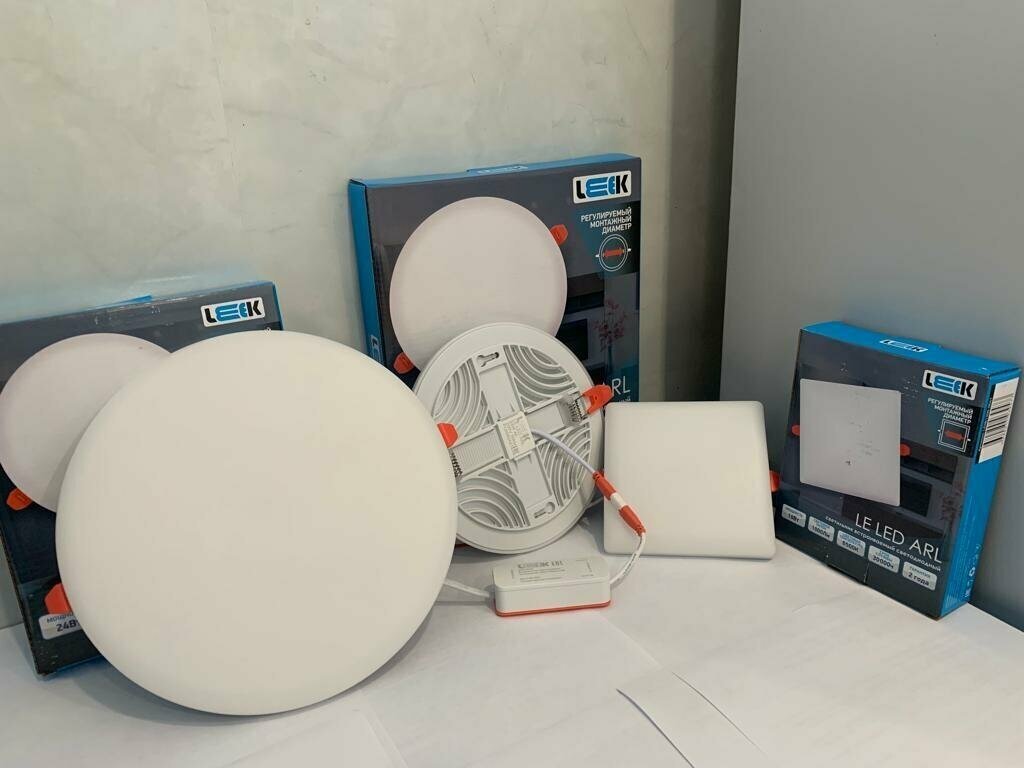 Свет-к с/д встраиваемый LE LED ARL 10W 6500K квадрат 100 - фотография № 6