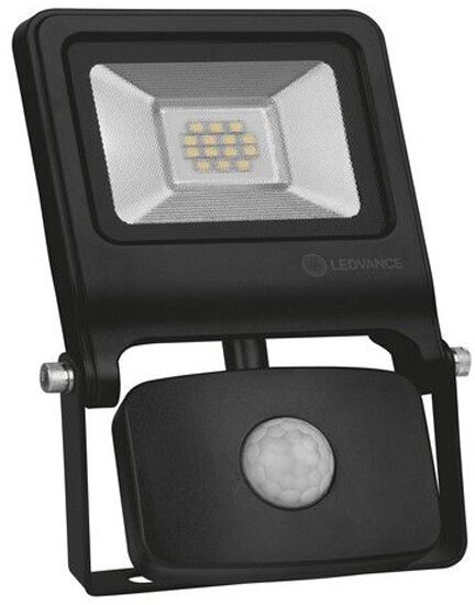 Прожектор Ledvance-osram FLOODLIGHT VALUE SENSOR 10 W 800lm 4000 K IP65 BK OSRAM-LEDVANCE с сенсором