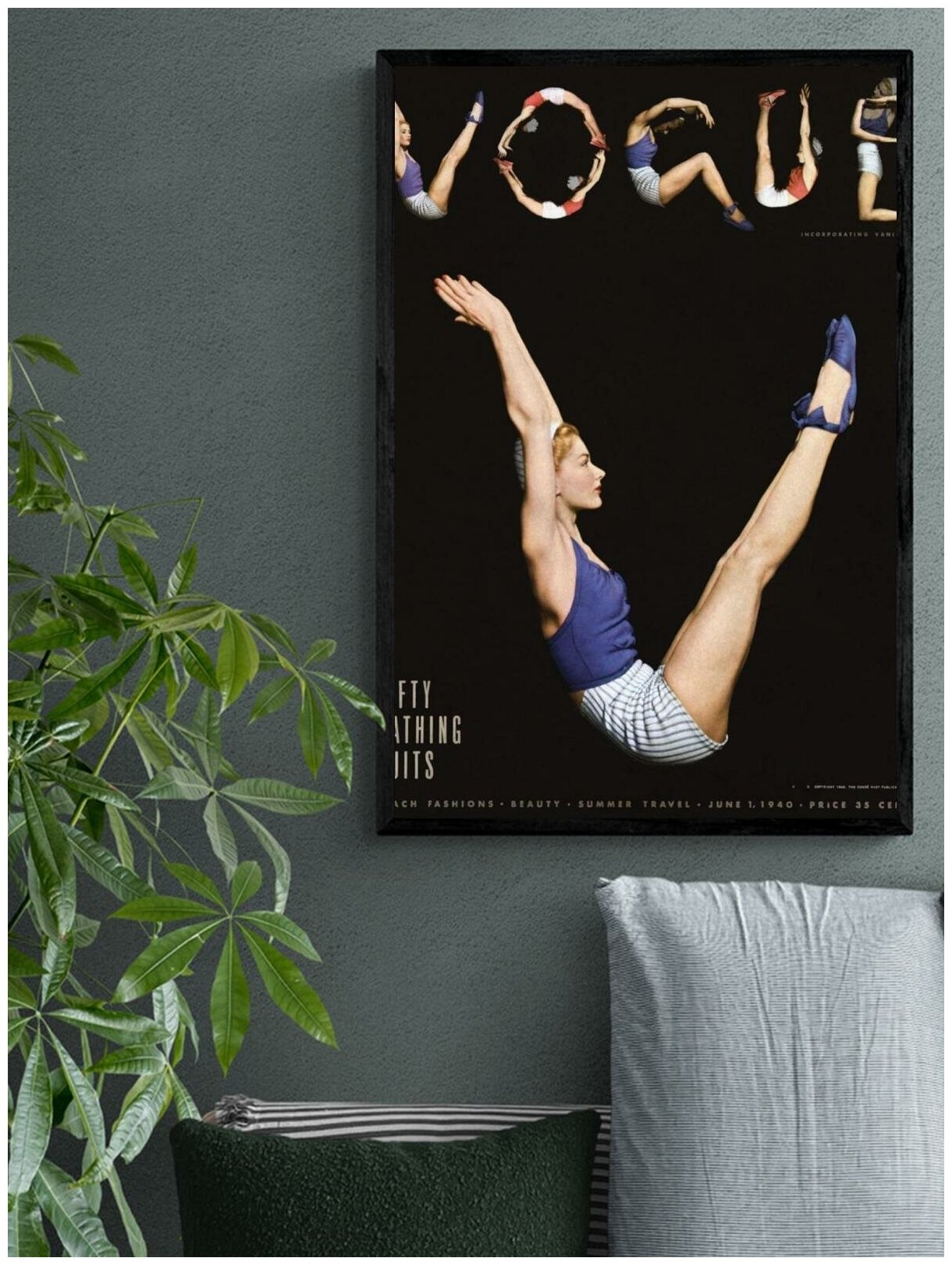 Постер / Плакат / Картина Vogue - Гимнастика 90х120 см в подарочном тубусе