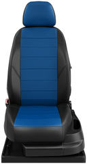 Чехлы на сиденья Opel Astra J с 2011-2018 седан, хэтчбек 5 мест синий-чёрный OP20-0206-EC05