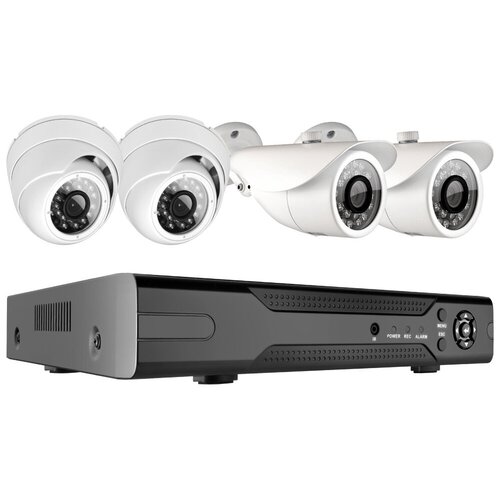 Комплект видеонаблюдения Ginzzu HK-442D 4 канала 2Mp 4 камеры