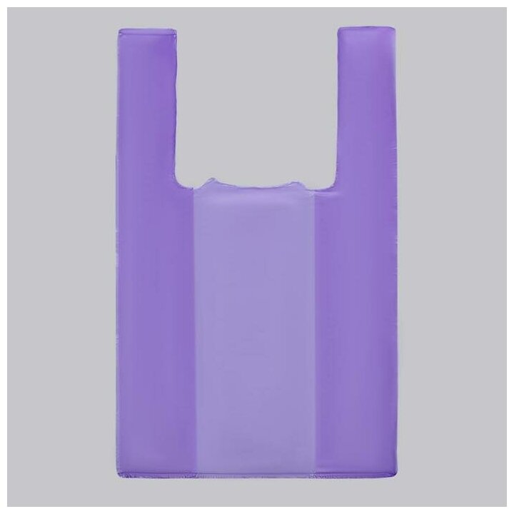 Пакет "Фиолетовый", полиэтиленовый, майка, 25 х 45 см, 10 мкм (100шт.)