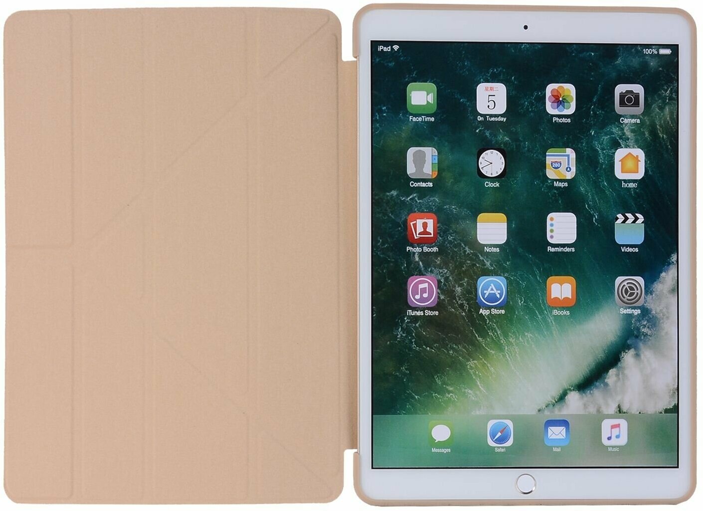 Чехол iPad Air 3 105" (2019) / Pro 105" с охлаждением Y-cложение золотистый
