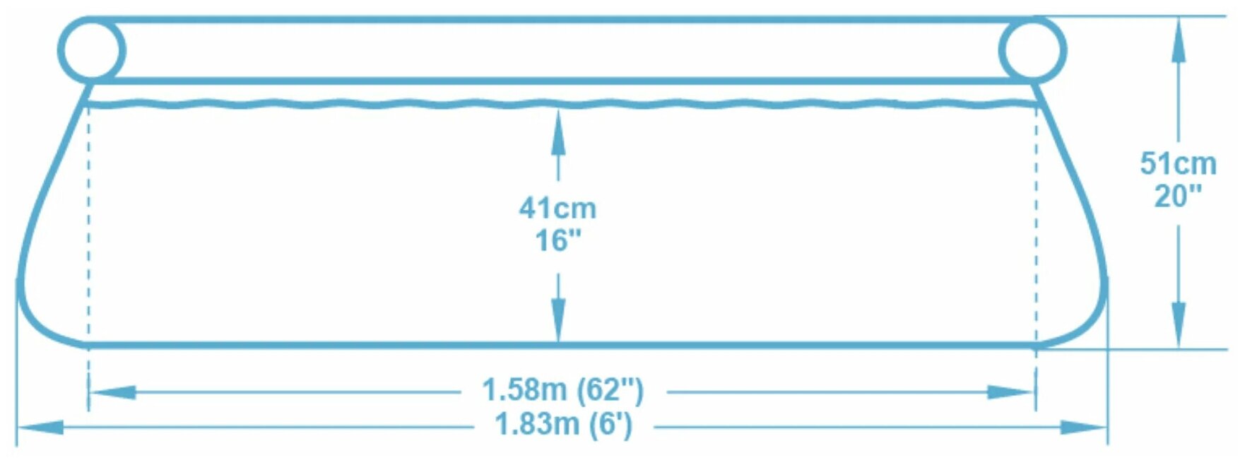 Бассейн бескаркасный с надувным кольцом FAST SET 183*51 см v - 940 л - фотография № 8