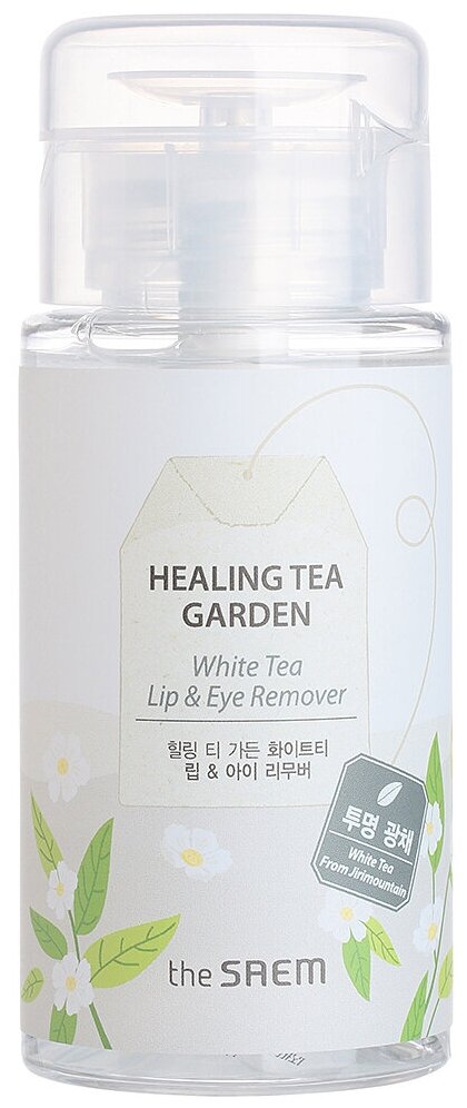 Жидкость для снятия макияжа с глаз и губ The Saem Healing Tea Garden White Tea Lip&eyes Remover, 150 мл