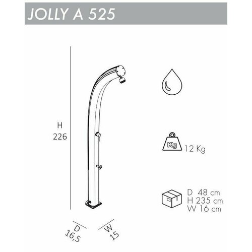 Душ уличный ReeHouse Jolly A 525 Зеленый