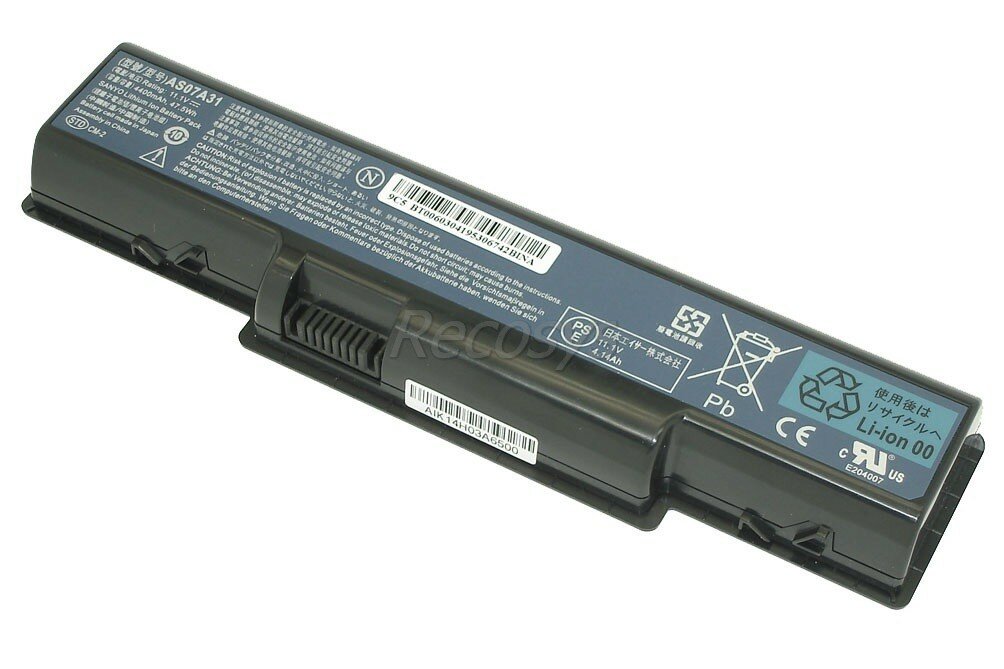 Аккумулятор для ноутбука Acer Aspire 4732, 5334, 5532, 5732, eMachines D525, E527 Series. 11.1V 4400mAh AS07A31, MS2274