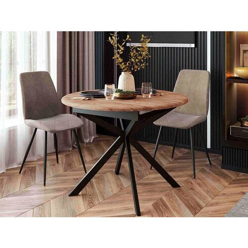 Обеденный стол Орфей 49 Дуб Табако