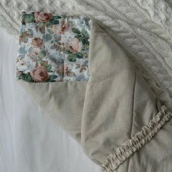 Конверт одеяло на выписку льняное с резинкой
