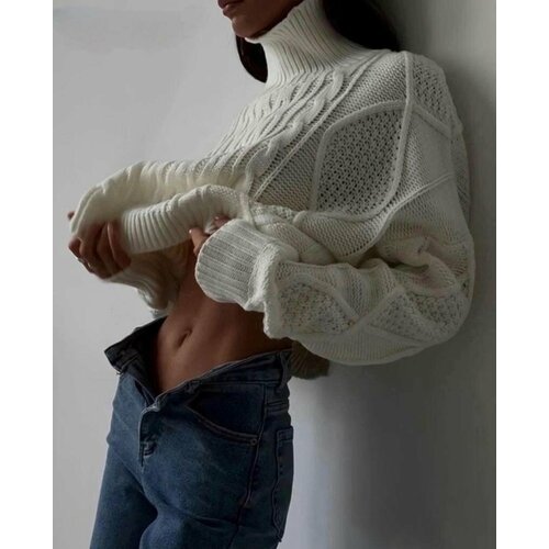 Свитер, размер 42/46, белый