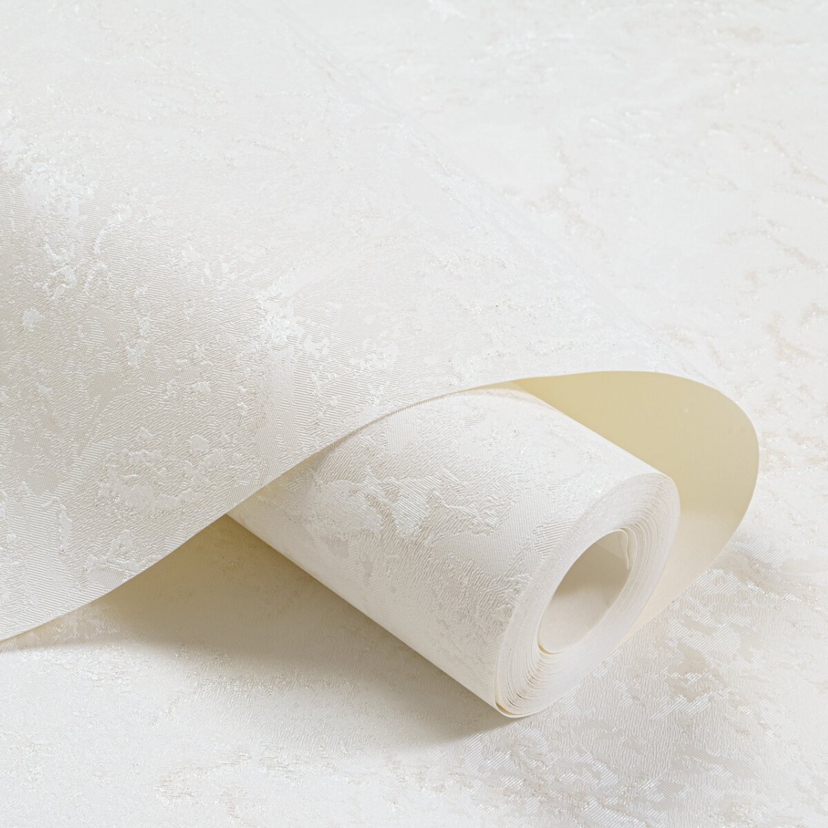 фото Обои Артекс Dolores 1.06 x 10.05 AR10933-01 на флизелиновой основе метровые, цвет белый, моющиеся, рисунок однотонные