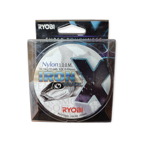 Леска RYOBI NYLON IRON 100m d-0.496 16.2kg Transparent RBLTr496