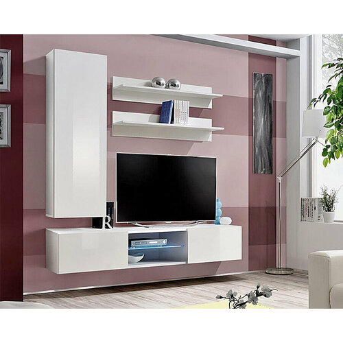 Модульная гостиная Лана 11 МДФ белая 160x166 20700₽