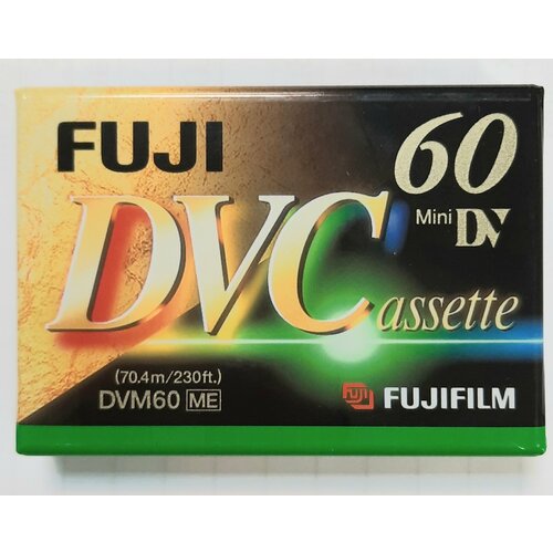 Цифровая видео кассета mini DV FUJIFILM , DVM60DME E. чистящая кассета mini dv jvc