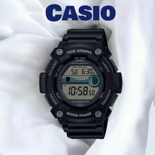 наручные часы casio collection ws 1300h 8a серый черный Наручные часы CASIO, черный