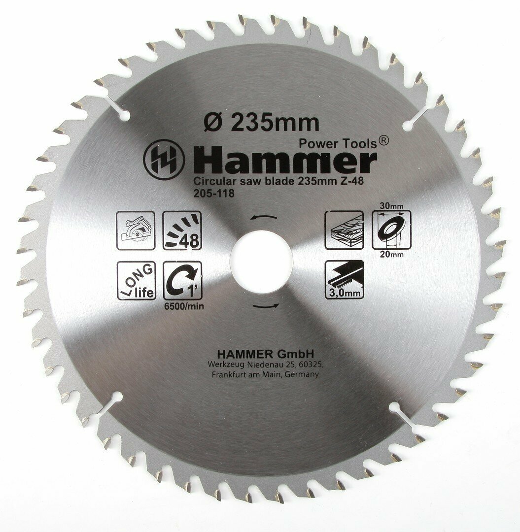 Пильный диск Hammer Flex 205-118 CSB WD 130х30 мм