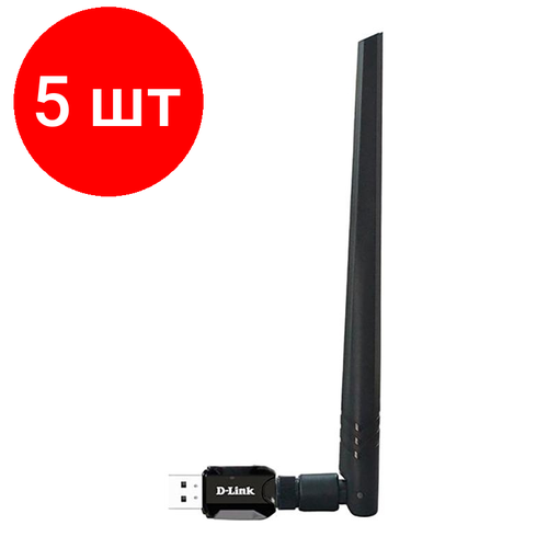 комплект 5 штук сетевой адаптер d link dwa 131 f1a n300 wi fi usb adapter Комплект 5 штук, Сетевой адаптер D-Link DWA-137/C1A беспроводн. USB N300 со съемной антенной