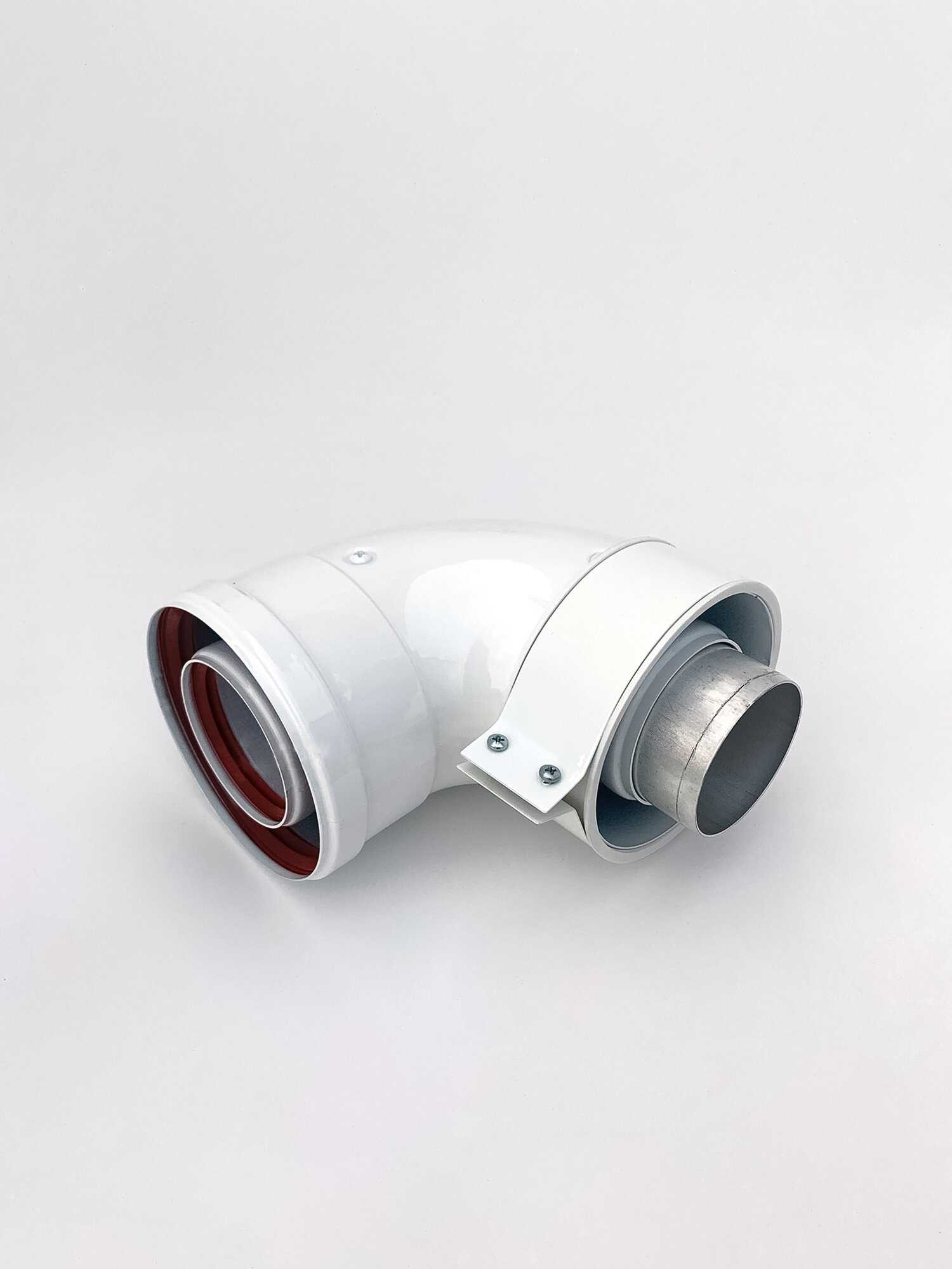 фото Колено 90° 60/100 (стартовое коаксиальное=м-м/х-ст.), AL/AL CAMINO