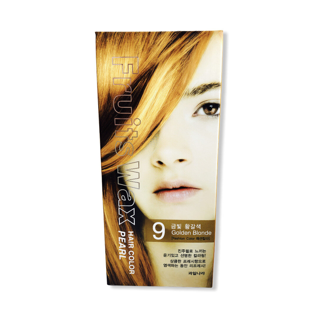WELCOS Краска для волос Fruits Wax Pearl Hair Color #09, 60мл*60г