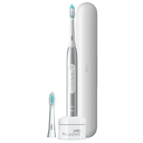 Электрическая зубная щетка Oral-B Pulsonic Slim Luxe 4500 Platinum with travel case (S411.526.3X)