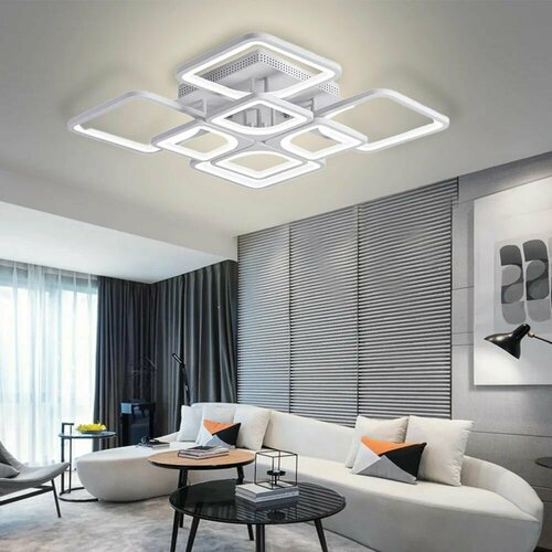 Люстра потолочная светодиодная Iralan белая 4+4