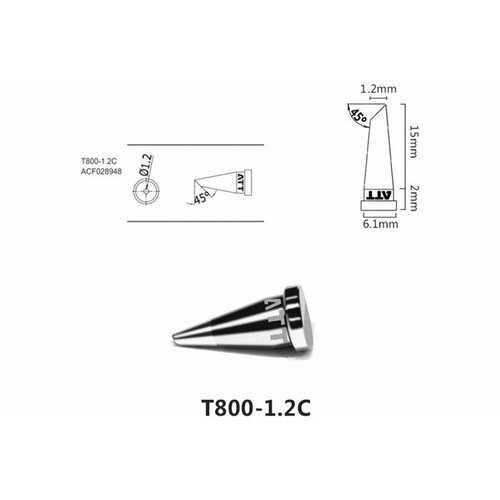 ATTEN Паяльное жало , t800-1.2c 103556