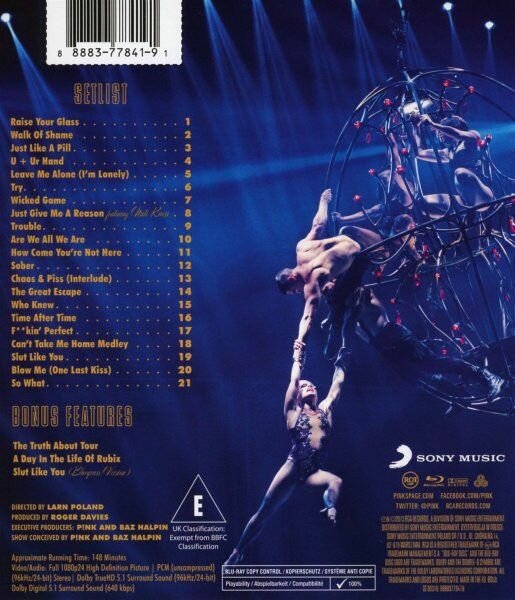 Компакт-диск Warner Pink – Truth About Love Tour: Live From Melbourne (Blu-Ray) Warner Bros. - фото №3