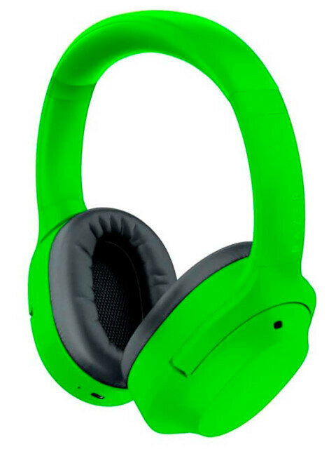 Наушники беспроводные игровые Razer Opus X - Green Headset. Зеленые. Гарнитура от мирового лидера игровой индустрии Разер, с микрофоном, с шумоподавлением. RZ04-03760400-R3M1