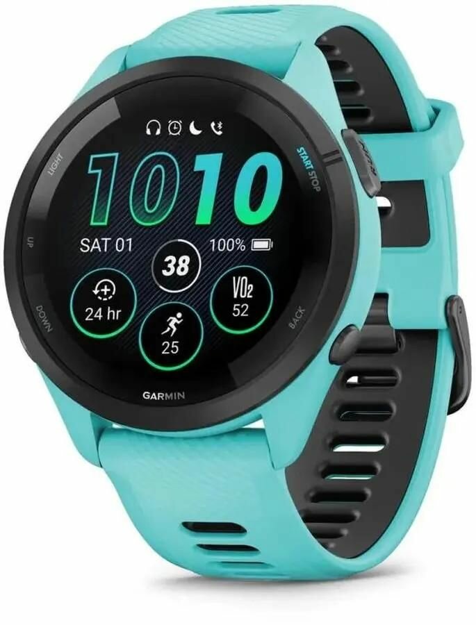 Спортивные часы Garmin Forerunner 265, бирюзовый-черный