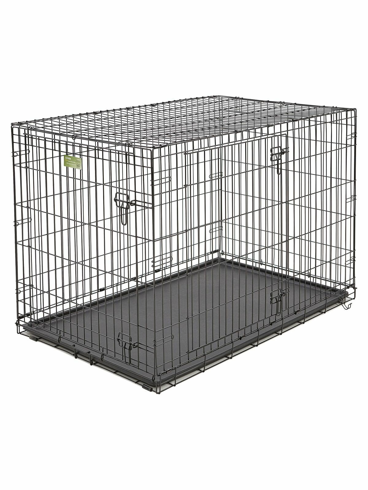 MidWest Клетка для собак iCrate 2 двери,черный,122*76*84см - фото №7