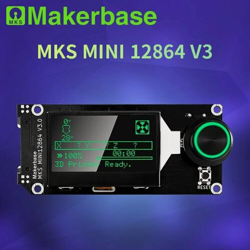 Изображение товара Дисплей Makerbase MKS Mini 12864 v3.0 - панель управления 3D принтером.