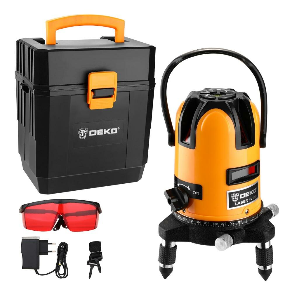 Лазерный нивелир DEKO LL57 самовыравнивающийся 5 линий 6 точек