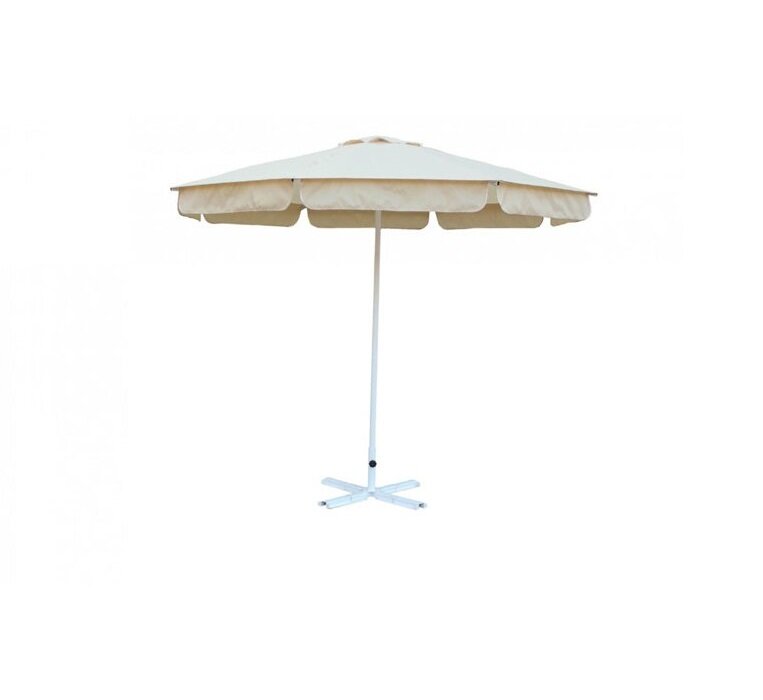 Зонт Митек садовый с воланом диаметр 3 м, на центральной опоре, 8 спиц