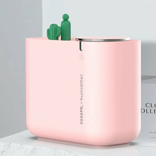 USB увлажнитель воздуха Кактус розовый 3л 1499₽