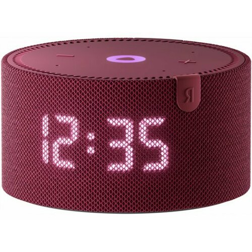 Умная колонка Яндекс Станция Мини с часами с Алисой красный гранат 10Вт 10279₽