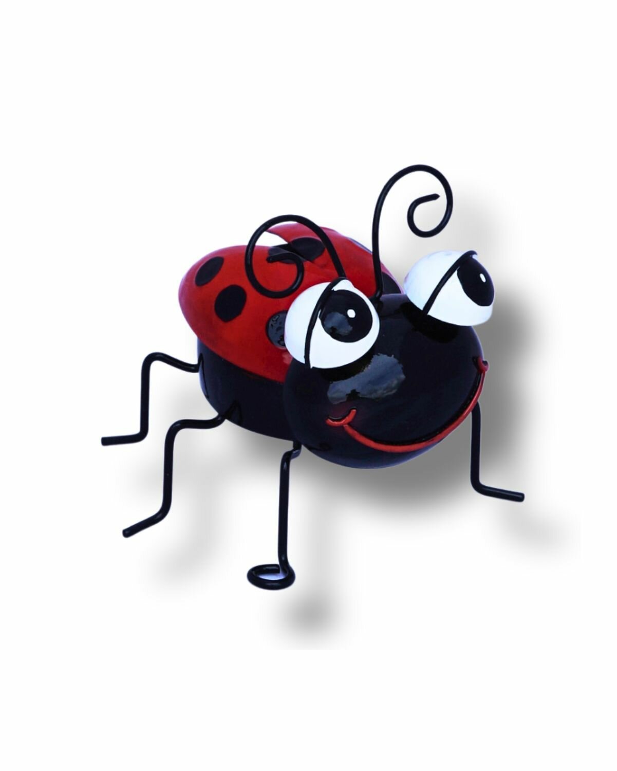 Маленькая садовая фигурка Букашка красная