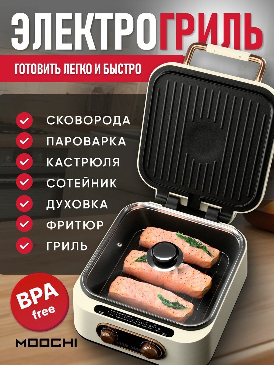 Гриль электрический 7в1,...