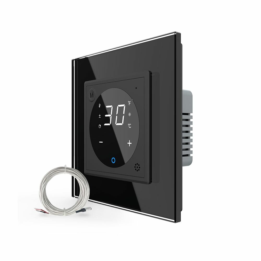 Сенсорный терморегулятор Livolo с проводным датчиком (VL-C7FQ1-2BPS23)