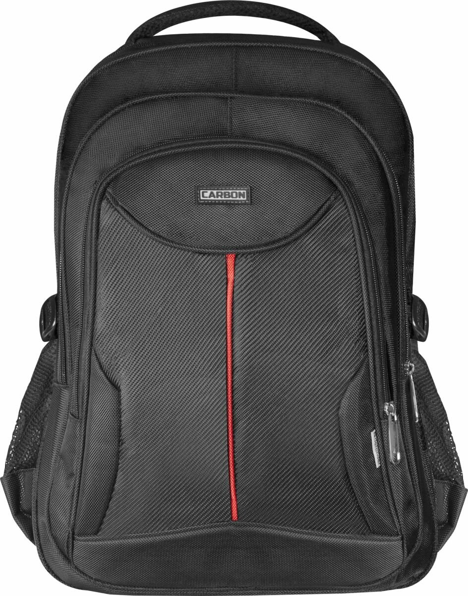 Рюкзак для ноутбука DEFENDER CARBON черный(15.6", полиэстер) — фото 1