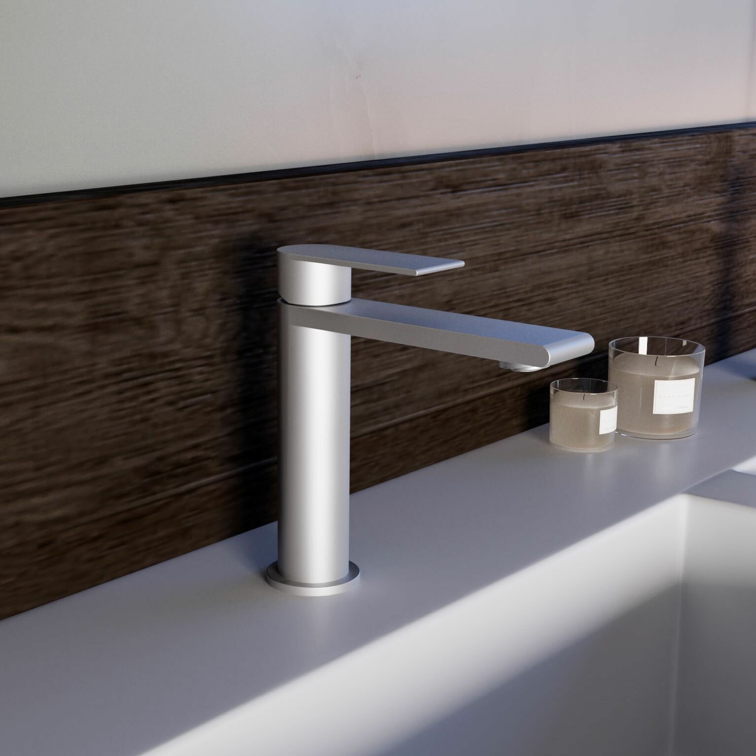 Смеситель для раковины Vincea Вог-СС (Vogue SS) VBF-2VS1BN однорычажный, сатин