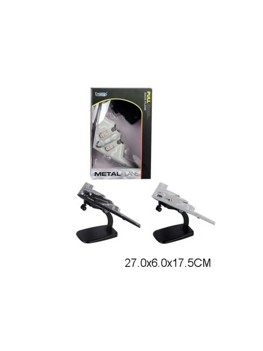 Самолет металл. со светом и музыкой модель 2 цвета