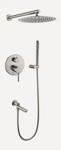 Изображение товара Душевая система скрытого монтажа Grocenberg GB5099NK-1 Никель, высокий душ