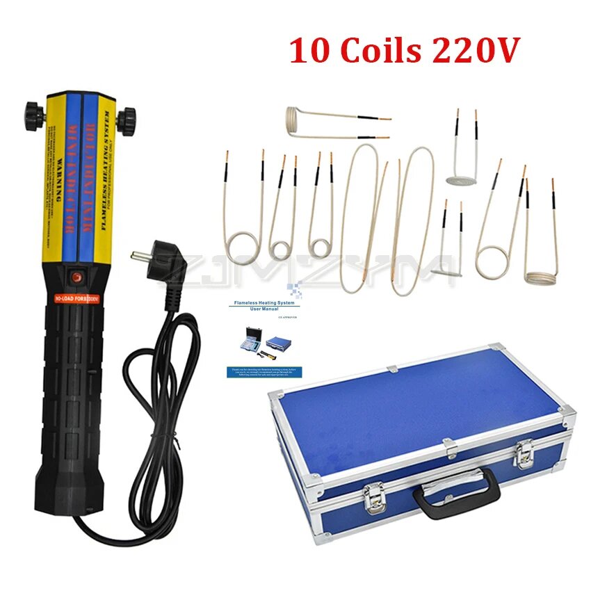 Индукционный нагреватель ZJMZYM 1000 Вт 110/220 В 10 катушек, 10 Coils 220V