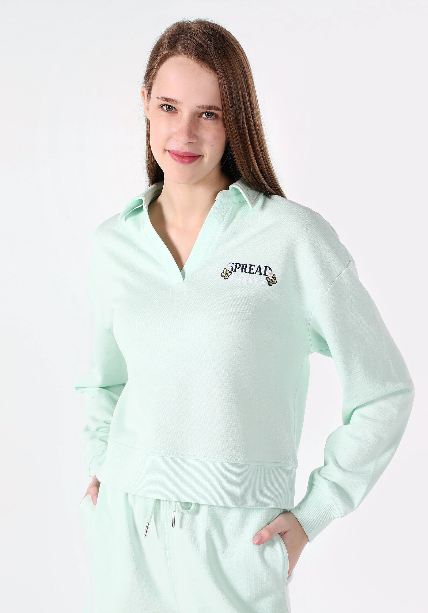 Толстовка COLIN'S Regular Fit, размер M, , зелёный