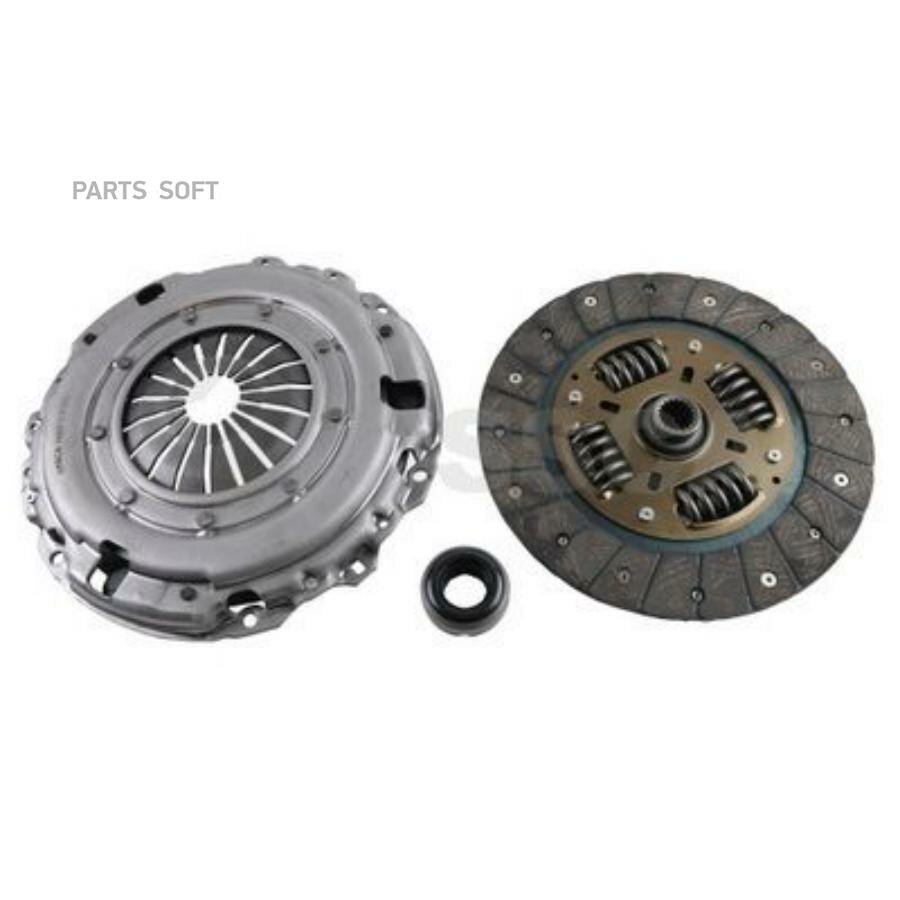 74337 OSSCA Комплект сцепления с выжимным подшипником-228mm / CITROEN Berlingo, C3, C4, Jumpy, Xsara Picasso, FIAT Scudo, PEUGEOT 207,307,308 Expert, Partner 1.6 HDi 05~